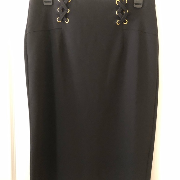 New York Clothing Company Black Pencil Skirt Size Small - Picture 2 of 4